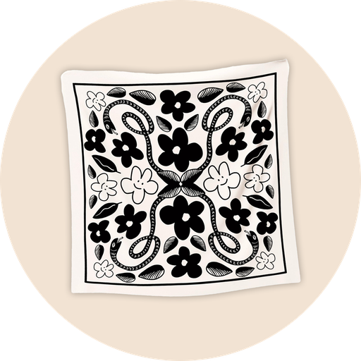 [US0176] Echarpe "Mandala Flower"